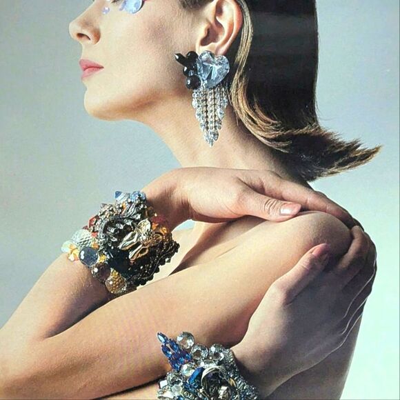 Wendy Gell jewelry poster from Italian Vogue 1980s rare only eight copies. - Picture 3 of 4